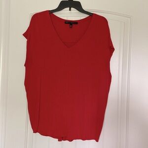 White House Black Market Jetsetter Tee Red Dolman Sleeve
